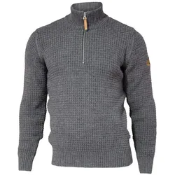Ivanhoe Herren Moritz Half Zip Strickpullover - L - grey