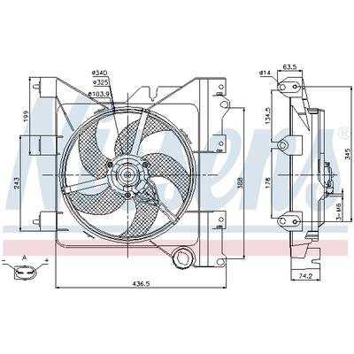 NISSENS Lüfter, Motorkühlung 85316 für Peugeot