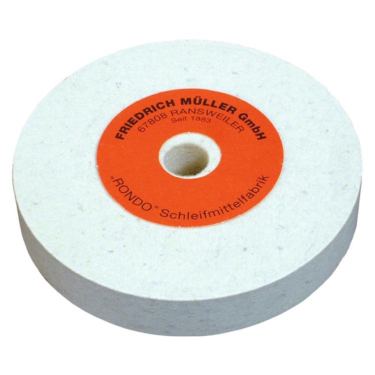 Friedrich Müller Filzpolierscheibe Ø150xB20x20mm Wollfilz (843475)