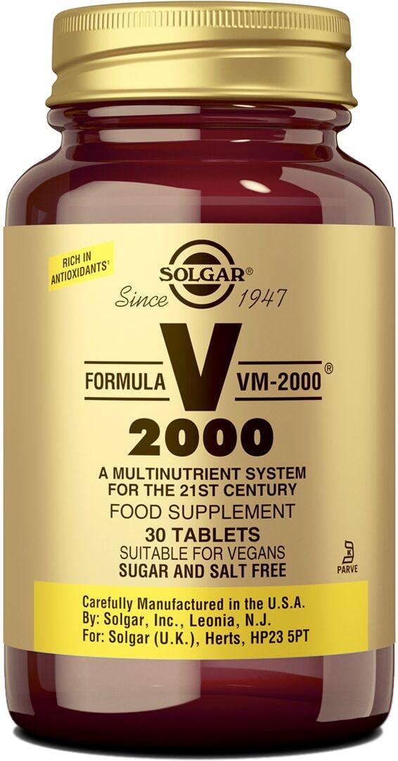 SOLGAR 30 Comprimidos Multivitamícos Fórmula VM-2000 .