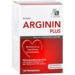 Arginin plus Vitamin B1+B6+B12+Folsäure