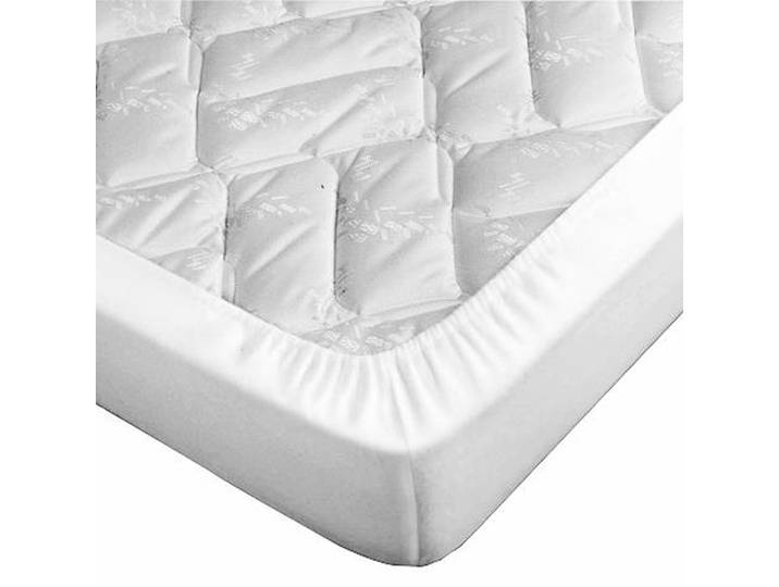 Drap housse blanc pour canapé lit bonnet 15 cm 135x185
