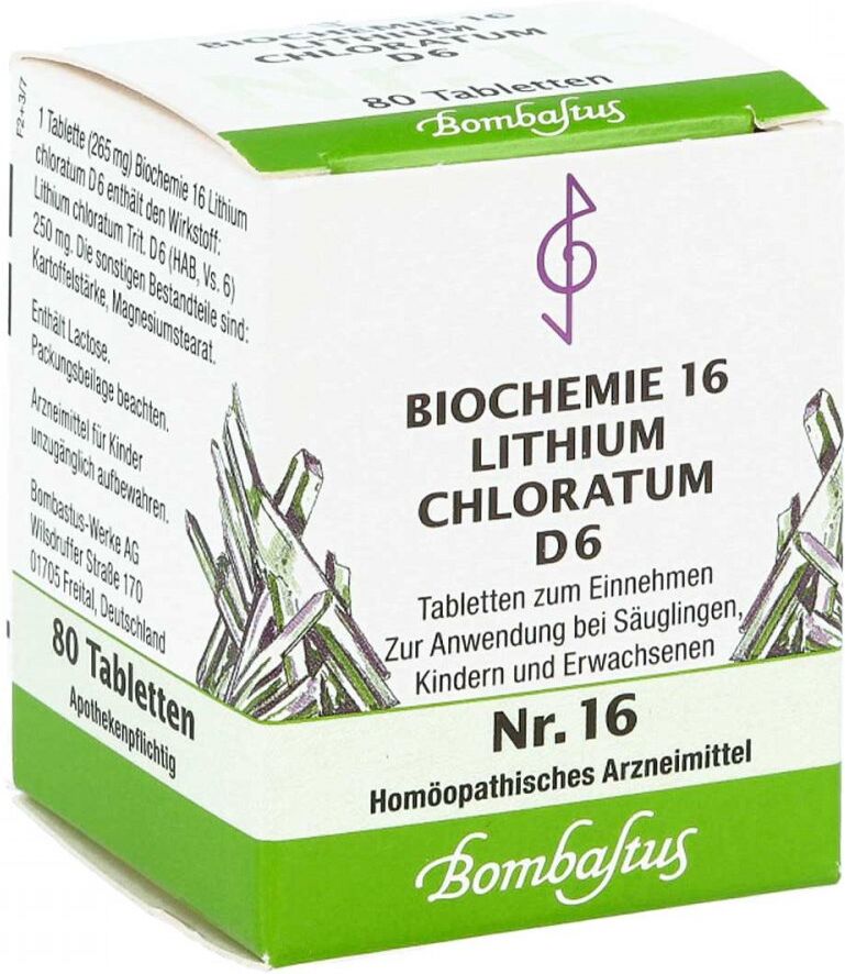 Biochemie 16 Lithium chloratum D6 Tabletten