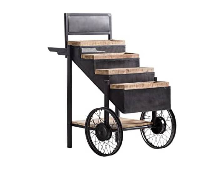 Woodkings Marktwagen Leeds I Metall Holz I Food Car I Imbisswagen I Theke I Buffett I Servierwagen I Präsentationstisch I Vintage Hochzeitsdeko