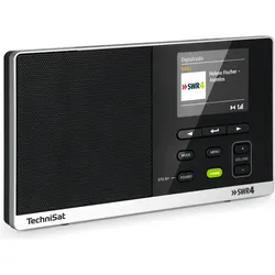 TechniSat DigitRadio 215 SWR 4 (DAB+), Radio, Schwarz, Silber