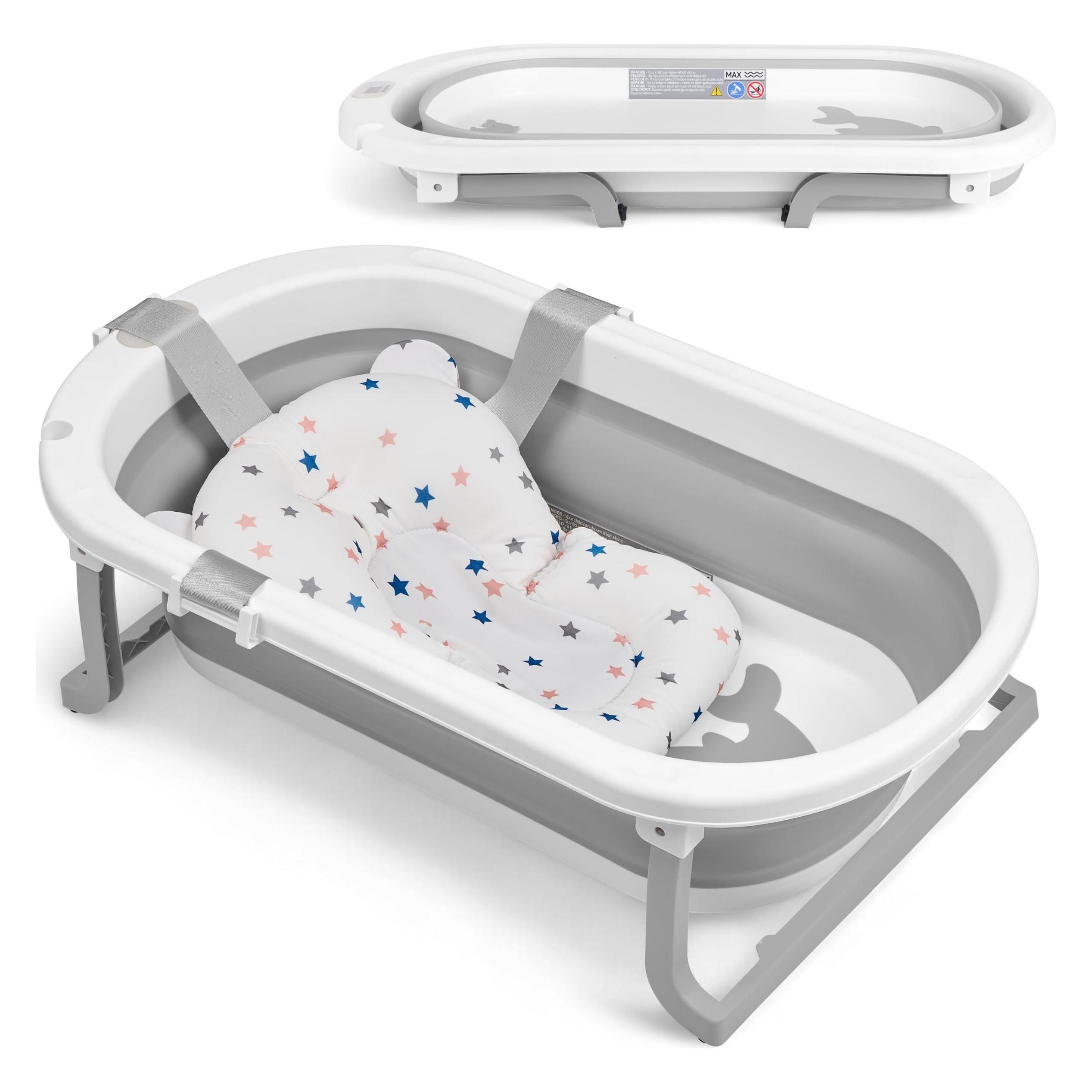 Kikkaboo Faltbare Babybadewanne mit Temperaturanzeige (69438611)