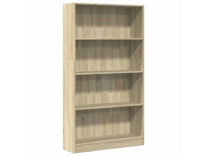 Bibliothèque - mango - Meuble de rangement - chêne sonoma - 80x24x143 cm - bois d'ingénierie M545