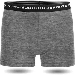 NORMANI OUTDOOR SPORTS Herren Merino Boxershorts Adelaide, Größe 4XL in Grau Grau