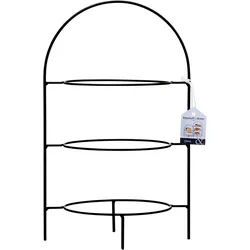 Ritzenhoff & Breker 3-stöckige Etagere Tjäna 37 cm Metall Schwarz