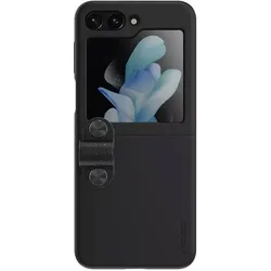 Nillkin Flex Flip Case mit Aufhänger und Ständer für Samsung Galaxy Z Flip 5 – Schwarz (Samsung Galaxy Z Flip5), Smartphone Hülle, Schwarz