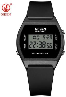 DynamicDeals White Fashion Digital Watches For Women Waterproof, Electronic Ladies Sport Watch, Reloj Mujer With Alarm Clocks black White