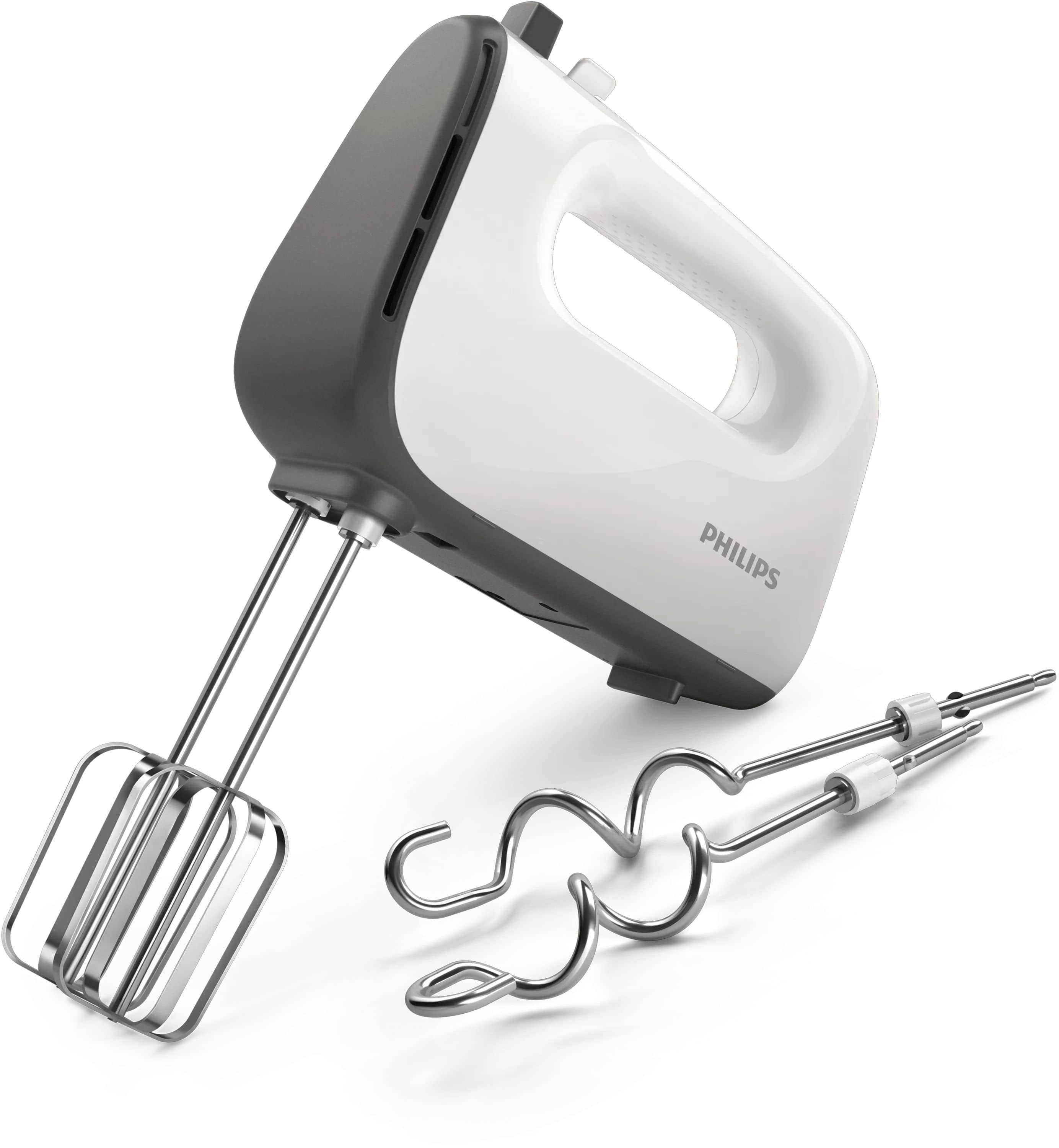 Philips 450 W, 5 Geschwindigkeiten, Turbo-Funktion, kaschmirgrau, Mixer HR3740/00