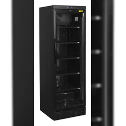 NORDCAP Glastürkühlschrank KU 385 G II BLACK, 358 Liter, schwarz