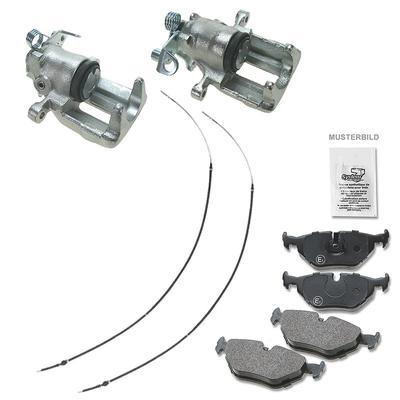 Atec 2x Bremssattel +Bremsbeläge +Bremsseile [Hersteller-Nr. 40579635] für VW