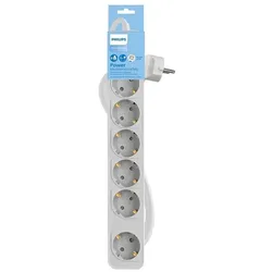 MCL, Steckdosenleiste, Multiplug Extension With Switch 6 Sockets3m White (6x, CEE 7/3, 3 m)
