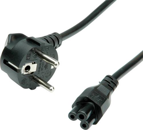 Value 19.99.1028 Strom Verbindungskabel Schwarz 1.80 m