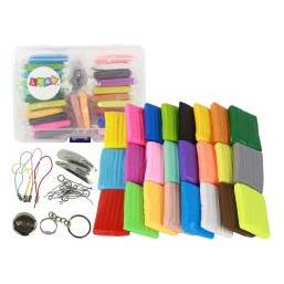 Lean Toys Leantoys Kreativset Knete Modelliermasse 24 Farben Zubehör (40390409)