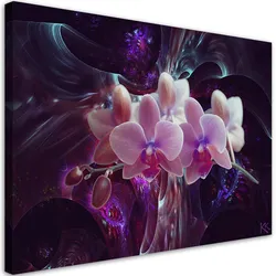 WANDBILD weiße orchidee blumen pflanzen