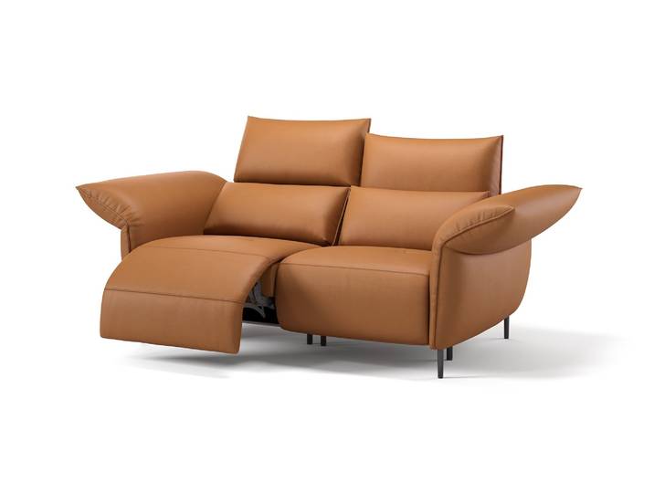 Leder Sofa BOSA 2-Sitzer Ledercouch Relaxcouch Designsofa