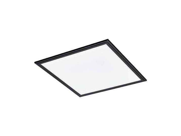 EGLO LED Panel Salobrena 1\, plafonnier\, plafonnier en plastique blanc et métal noir\, plafonnier apparent\, lampe\, blanc neutre\, 45x45 cm