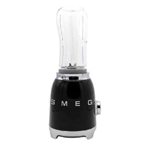 Smeg Standmixer PBF01BLEU 50er Retro Style, mit Trinkflasche, 300 Watt, 600 ml, schwarz