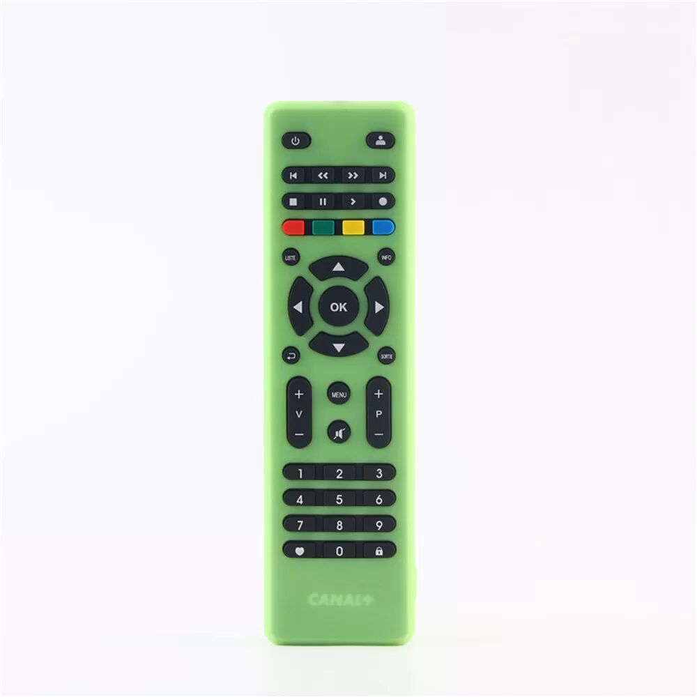 INF Housse de protection en silicone compatible avec la télécommande universelle CANAL+ Vert