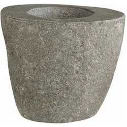 House Nordic Gara Bad Becher, Zahnputzbecher aus Stein, Ø 10,5 cm, Höhe 10 cm