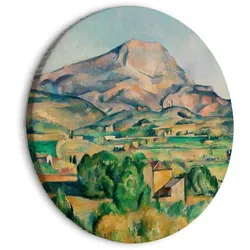 RUNDES BILD Grau 80/80 cm