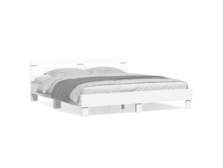 VENTE-FLASH Cadre de lit CHAMBRE - sans matelas - blanc 160x200 cm -(75403207406)VIDAXL