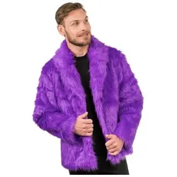 Chaks Jacke - Kunstfell: Violett (L)
