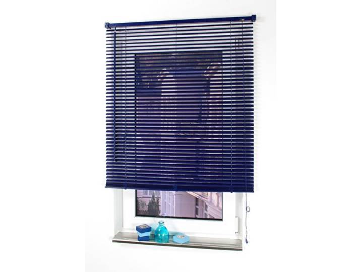 Liedeco Jalousie für Türen, 220 cm Länge, Kunststoff-Jalousie orientblau B 60 cm