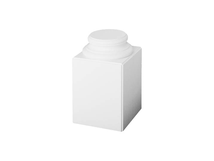 Zierelement Fusssockel für Säule „K 1132“ - 57.5 cm Weiss Orac Decor