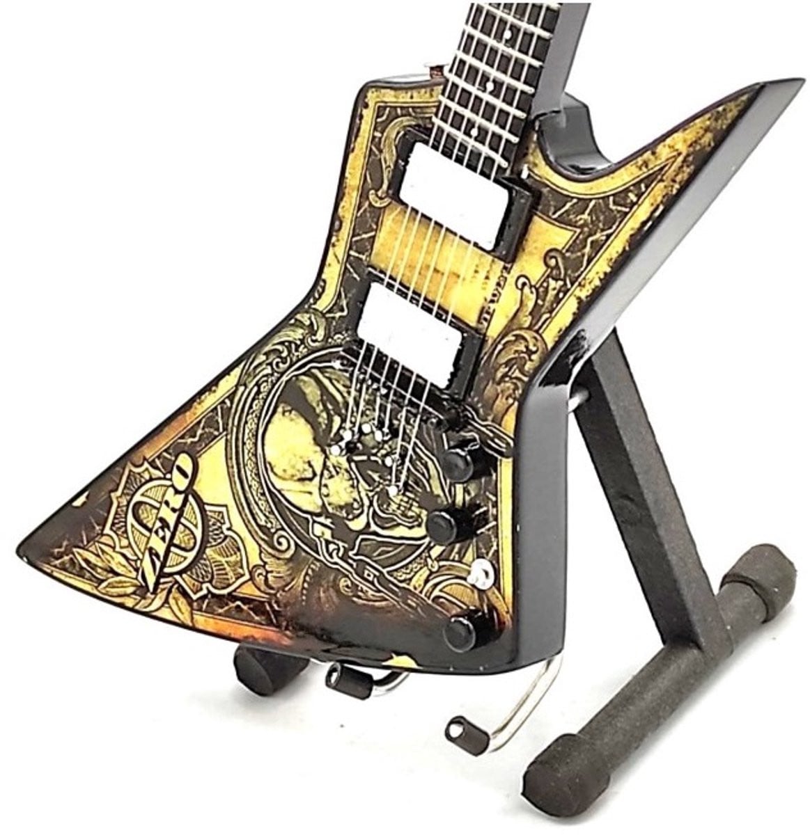 Miniatuur replica Dean In Deth We Trust gitaar van Dave Mustain - Megadeth