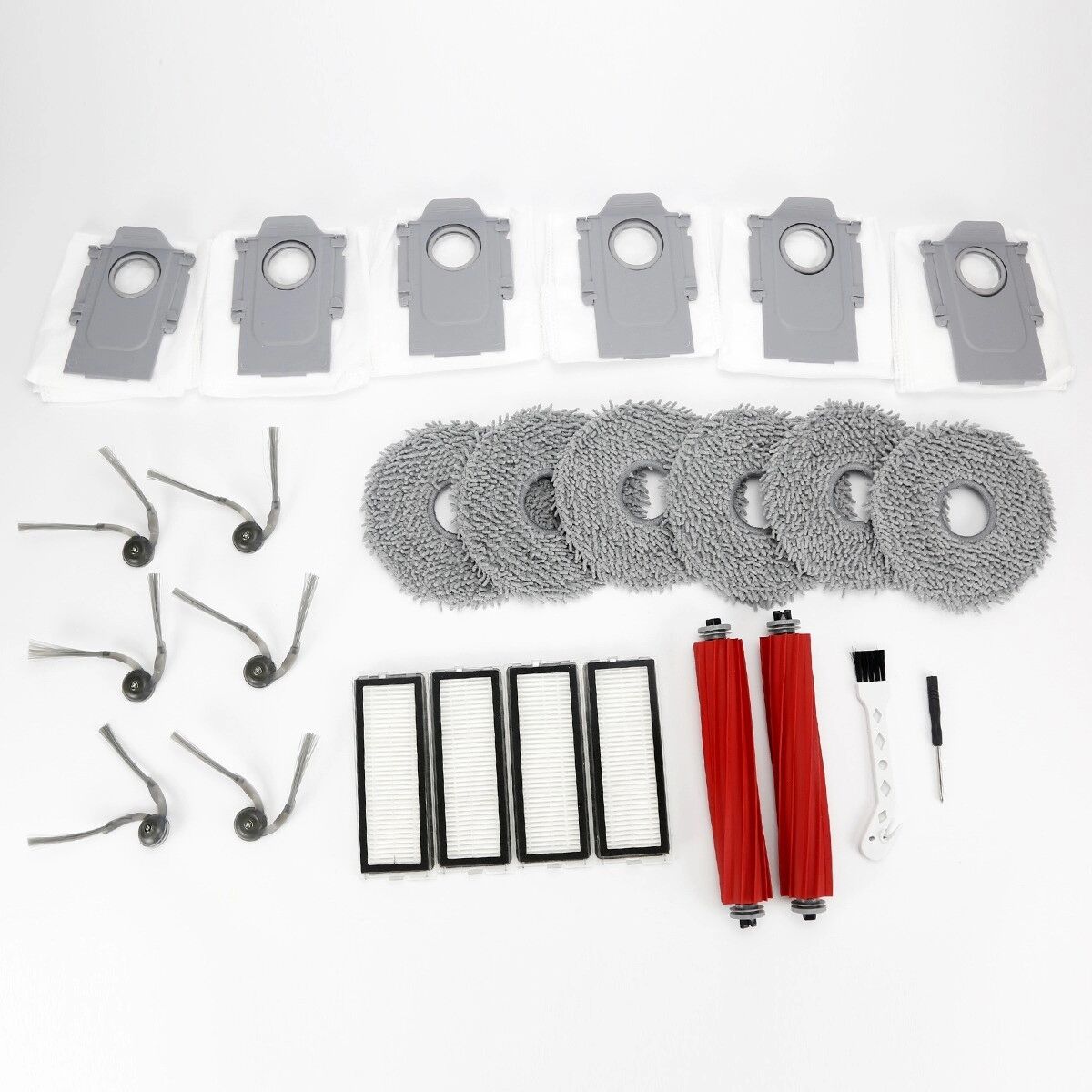 INF 26-teiliges Ersatzteil-Set kompatibel mit Roborock Qrevo Pro, QV 35A, QV 35S, QR598, QR798 – Mehrfarbig,