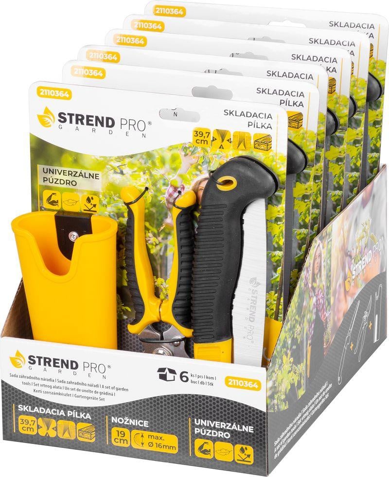Strend Pro Tuingereedschapset met snoeischaar, zaag en etui, 3-delig
