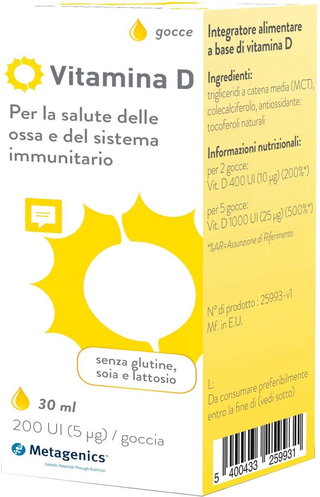 METAGENICS Vitamina D 30ml 