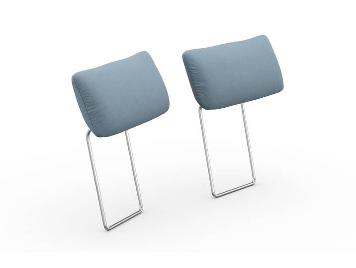 Sofa-Kopfstütze SIT & MORE Cadabra , blau (hellblau), B:59cm H:27cm T:10cm, Holzwerkstoff, Kopfstützen, Sofa-Kopfstütze, 2er Set