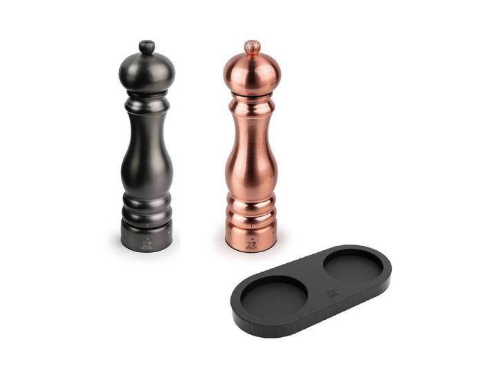 PEUGEOT Salz-/Pfeffermühle 22cm Pfeffermühle Carbon Salzmühle Kupfer Stahlmahlwerk PARIS Menage Manuell