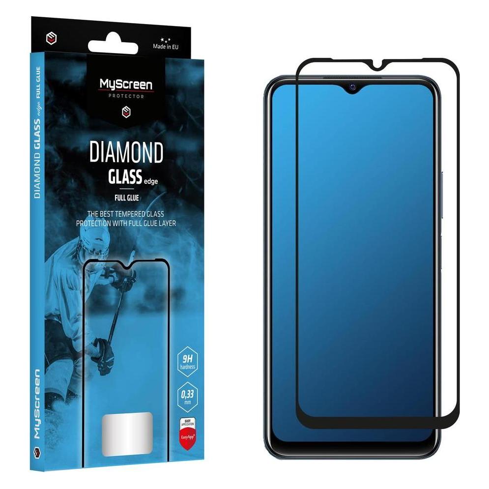 MyScreen Protector MS Diamond Glass Edge Vivo Y21T12sY12A Full Glue Black (1 Stk., Vivo Y12, Vivo Y21) (34531717)