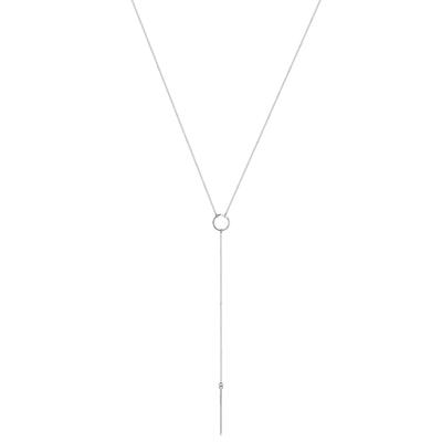 Y-Kette ELLI "Halskette Y-Kette Trend Minimal 925 Silber" Gr. 60, silber, Halsketten, Damen, ohne Stein, Silber 925 (Sterlingsilber)