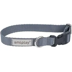 Amiplay Verstellbares Halsband Samba S Grau