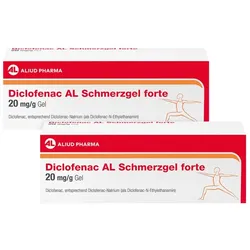 Diclofenac AL Schmerzgel forte 20 mg/g Doppelpack 2X180 g