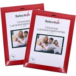 Various Publishers, Laminierfolie, Lamineringslomme A3 80 micron. 20 stk. (A3, 20 Stk., 80 μm)
