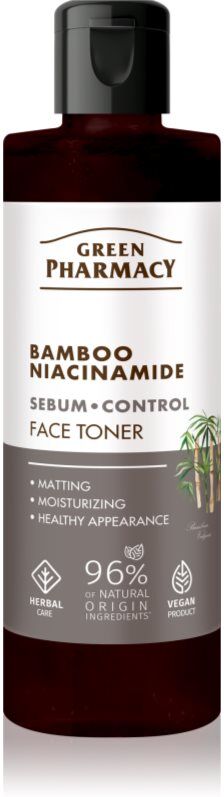 Green Pharmacy Bamboo & Niacinamide Face Toner Active Toner for oily skin 200 ml
