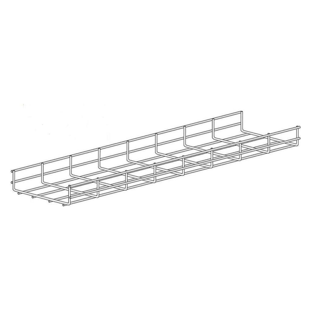 RS PRO Wire basket tray 60X100mm (300 cm) (9124701)