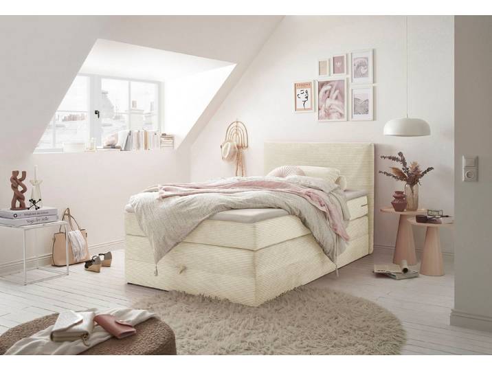 ED EXCITING DESIGN Boxspringbett Luzern, inkl. Bettkasten