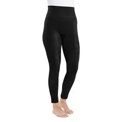 MUK LUKs Damen-Leggings Leder-Optik breiter Bund 7/8 Länge