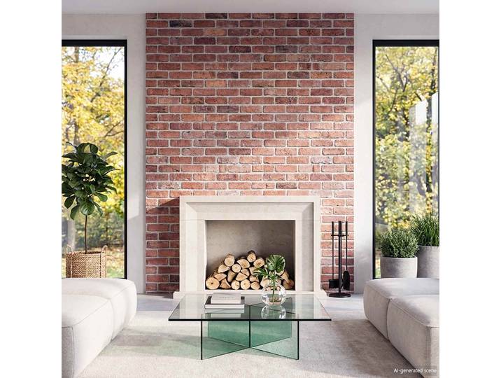 vidaXL Wandpaneele 10 stk. 100 x 50 cm Rot EPS-Schaum