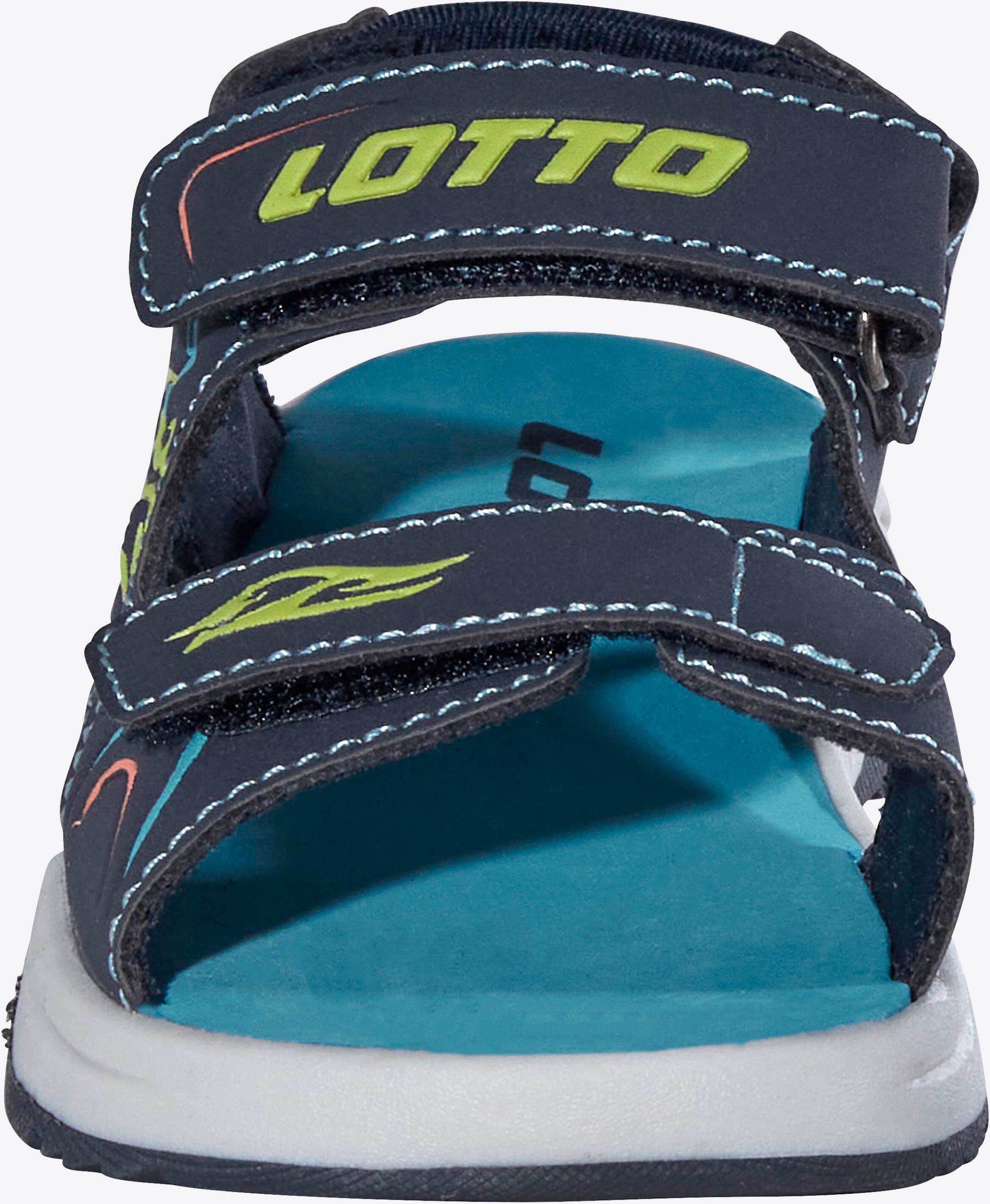 Sandale LOTTO, Mädchen, Gr. 33, navy, aqua, Synthetik, Schuhe Sandale, mit leuchtenden LEDs im Obermaterial