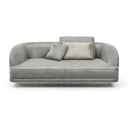 Segmüller Werkstätten Sofa Miu04 Stoff Grau
